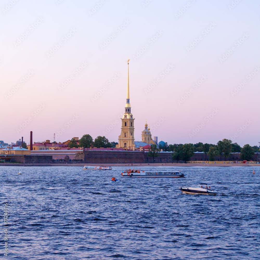 Peter and Paul Fortress and Neva River, Saint Petersburg