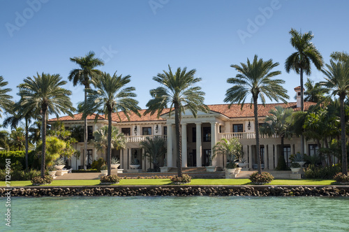 Luxurious mansion on Star Island in Miami, Florida, USA