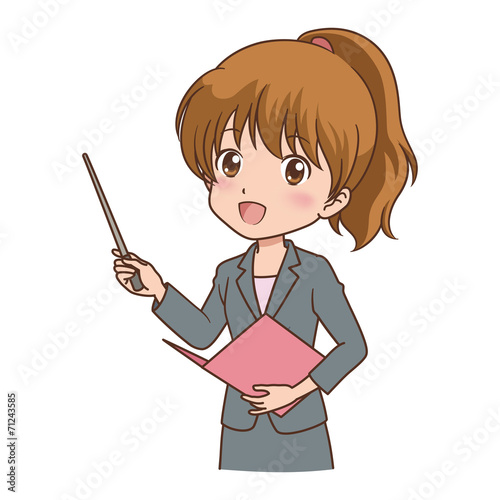 女性　案内