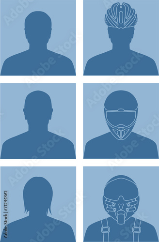 Vector illustration of various avatars for user profile