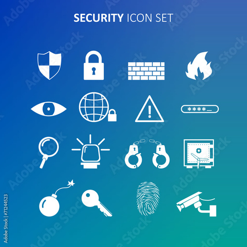 Security icon set
