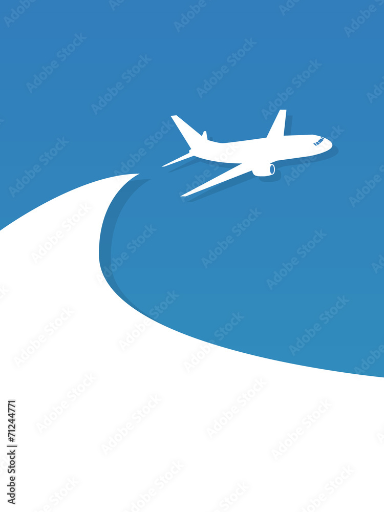 Flying airplane banner Flying airplane banner