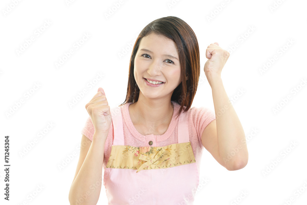 ガッツポーズの主婦 ガッツポーズの主婦