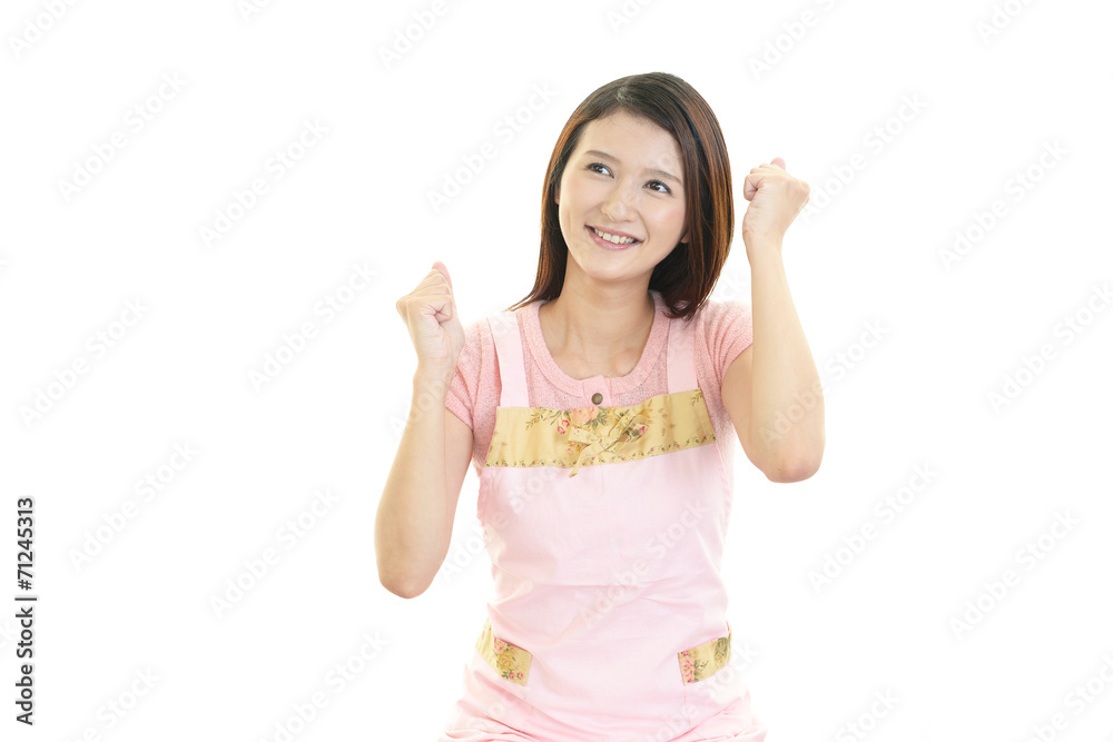 ガッツポーズの主婦 ガッツポーズの主婦