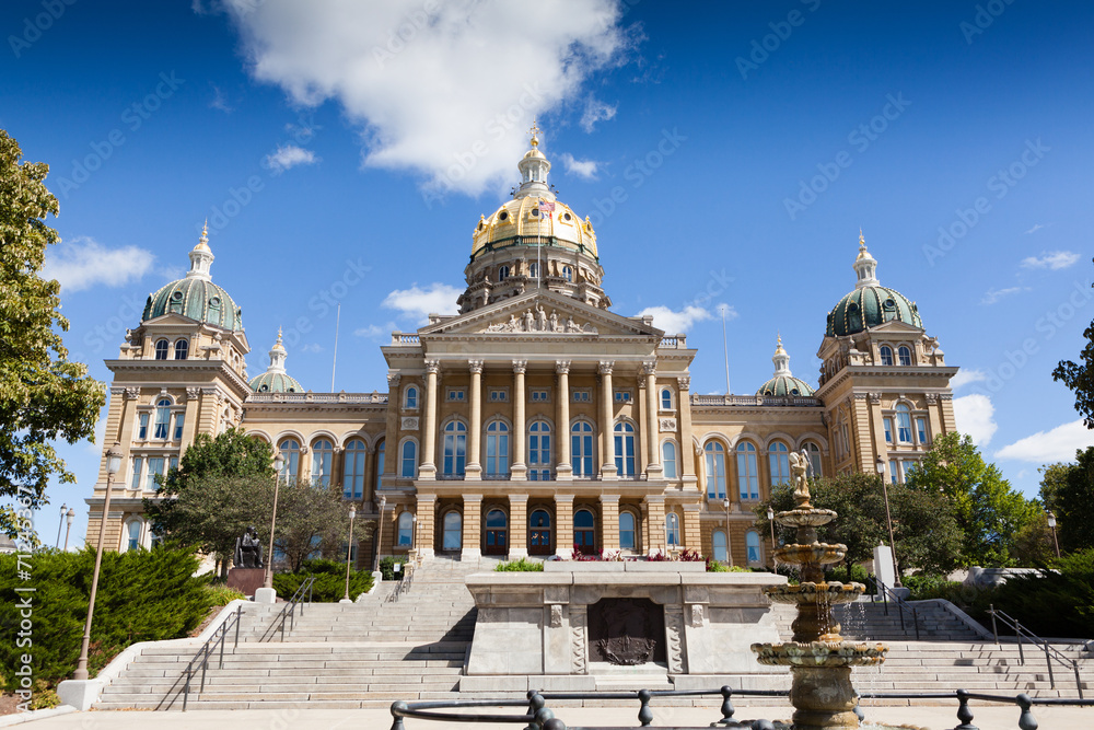 Obraz premium Kapitol stanu Iowa, Des Moines