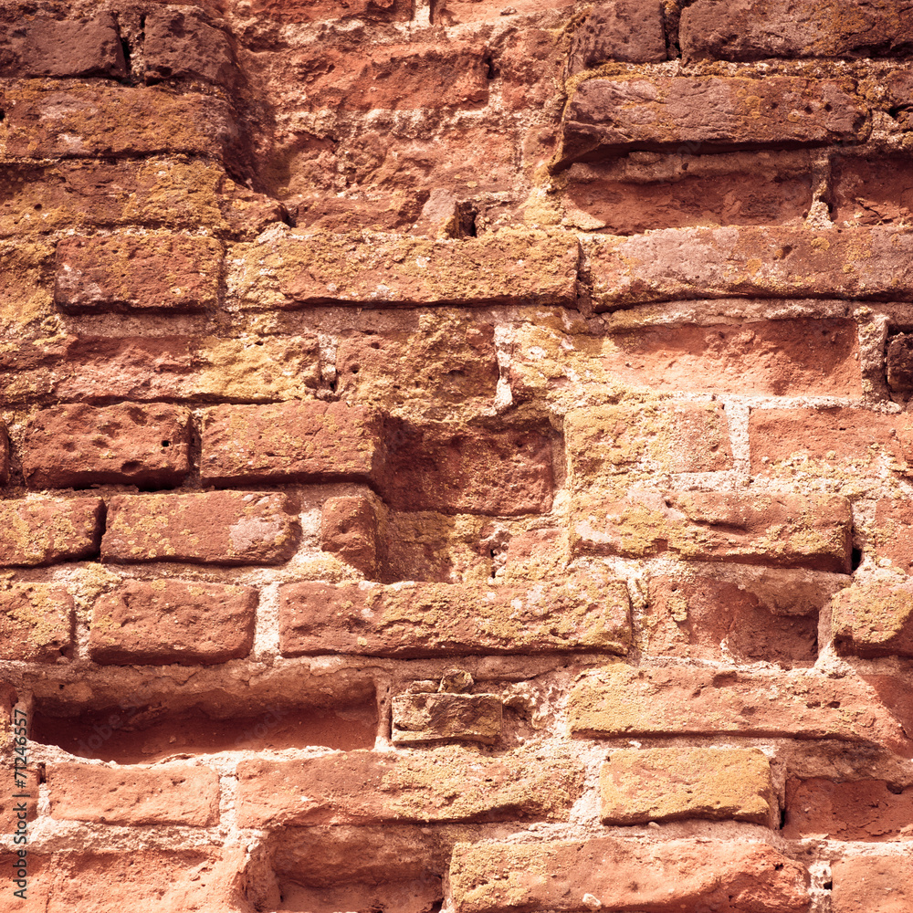 Old grungy background of a red brick wall texture Old grungy background of a red brick wall texture