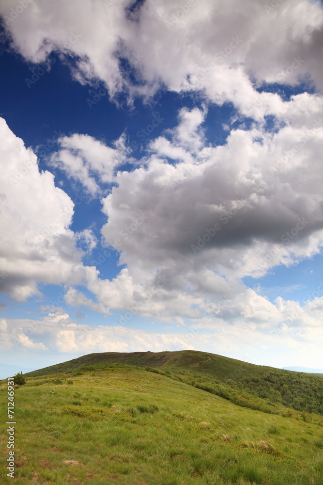 Nature. Green mountain landscape in the summer Nature. Green mountain landscape in the summer