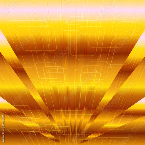 Abstract business or technology gold background vector