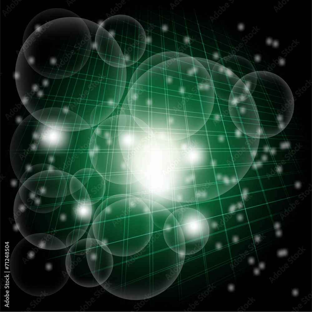 Grid Abstract dark green circle dotted burst background