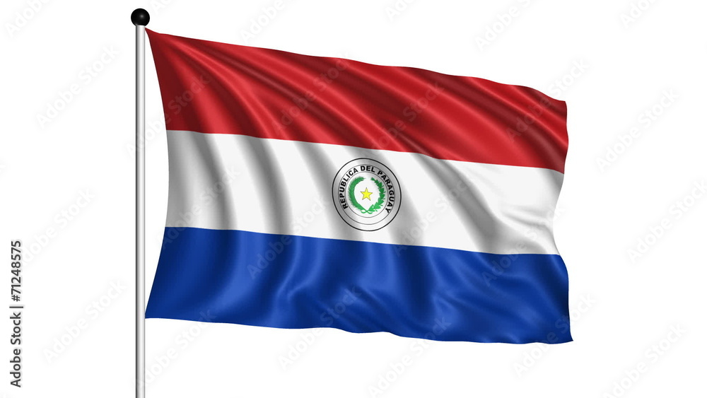 flag of Paraguay - loop (+ alpha channel) flag of Paraguay - loop (+ alpha channel)