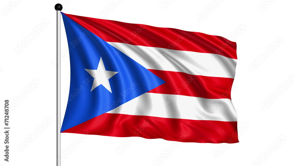 flag of Puerto Rico - loop (+ alpha channel) flag of Puerto Rico - loop (+ alpha channel)