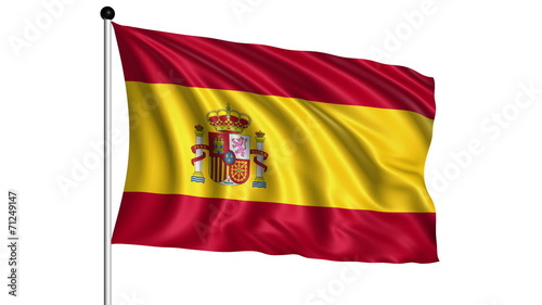 flag of Spain - loop (+ alpha channel)