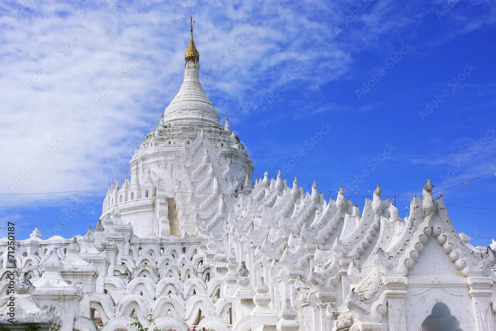Hsinbyume Pagoda in Mingun, Mandalay region, Myanmar