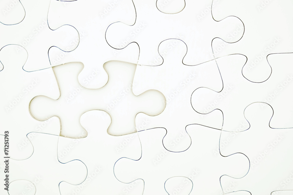 Jigsaw puzzle with missing one piece, business concepts Jigsaw puzzle with missing one piece, business concepts