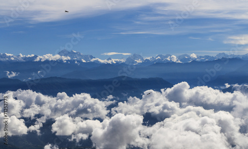 mt.everest taken in nagarkot, nepal