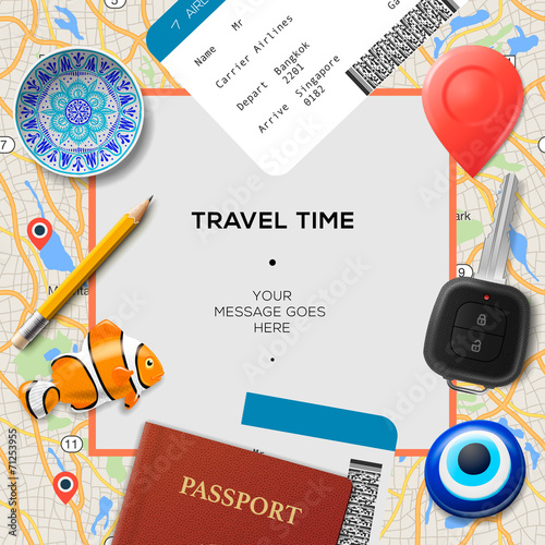 Travel time template.