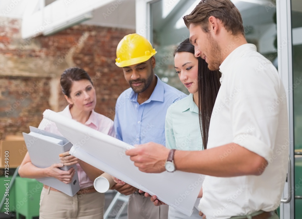 Casual architecture team working together Casual architecture team working together