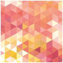 Wandcirkels Mozaïek patronen Abstracte driehoeken mozaiek achtergrond  © jodo19