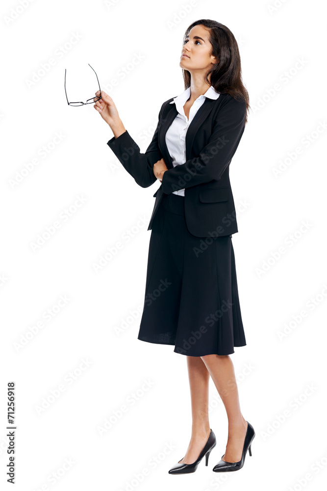 thinking businesswoman thinking businesswoman