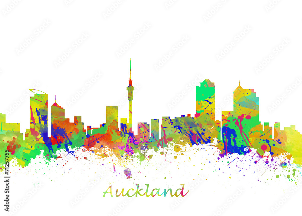 Fototapeta Skyline Auckland Nowa Zelandia