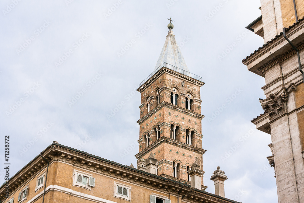 bell tower of Santa Maria Maggiore in Rome