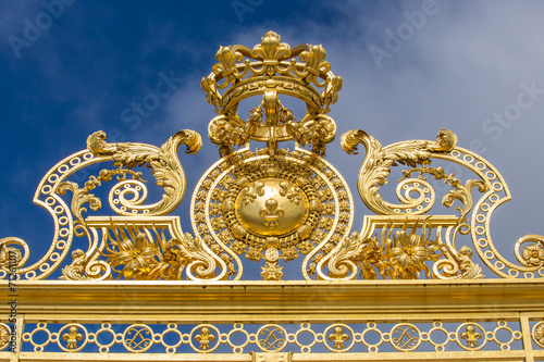 Beautiful gate of Versailles palace in Paris ,France.