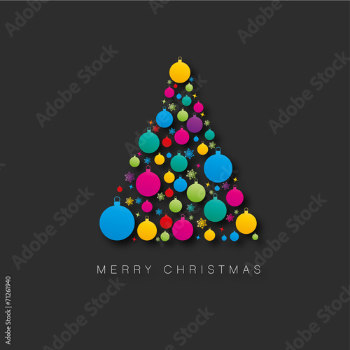 carte design sapin