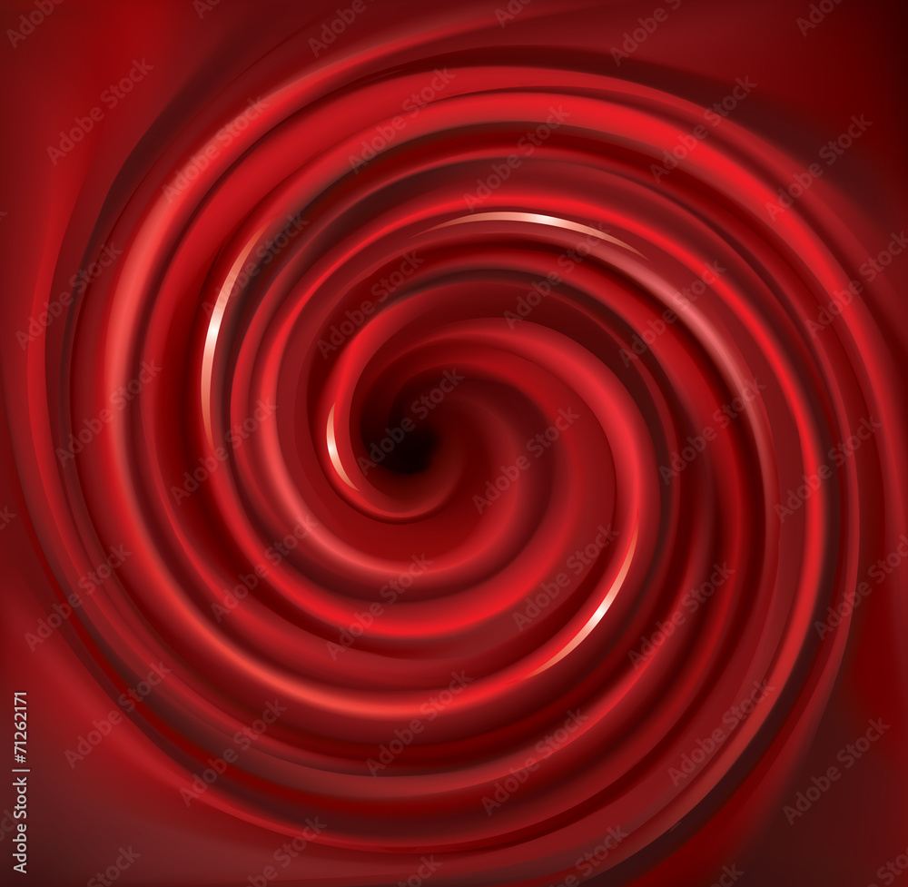 Vector swirling red backdrop. Juice of red fruits Vector swirling red backdrop. Juice of red fruits