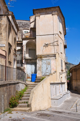 Alleyway. Morano Calabro. Calabria. Italy.