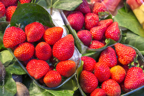 red strawberries