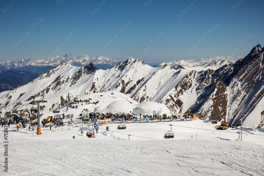 Ski resort of Kaprun in Austria