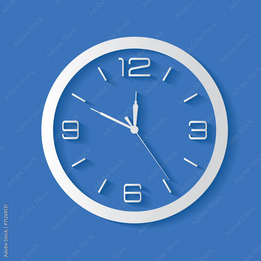 Clock symbol,clean vector