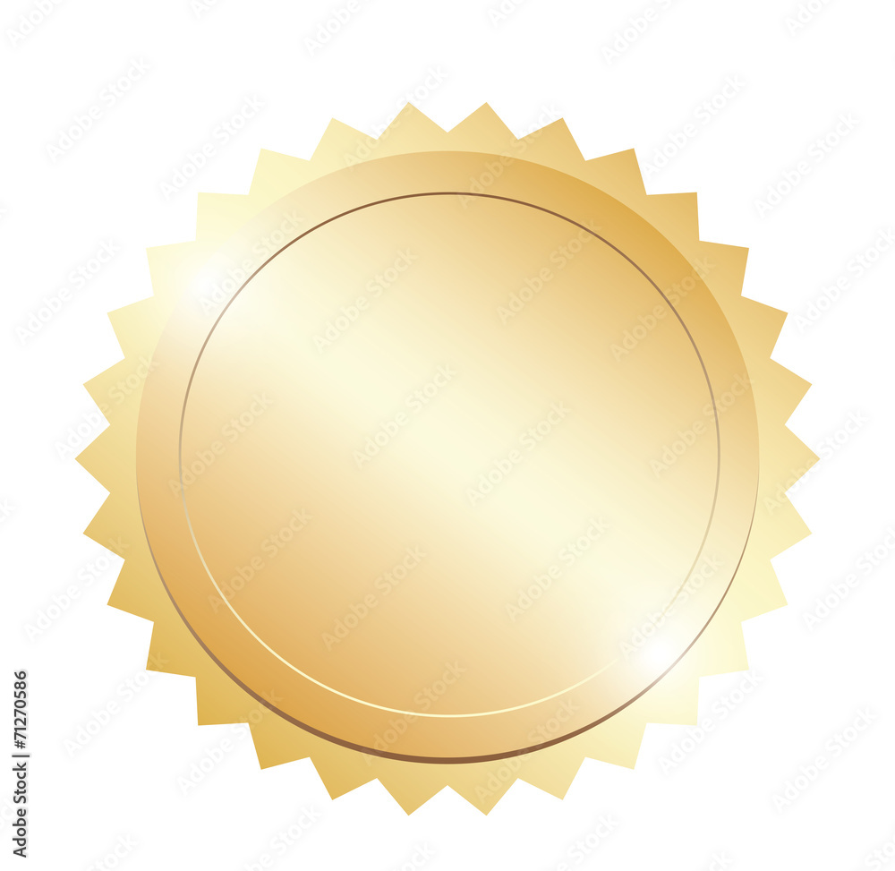 Blank gold token Blank gold token