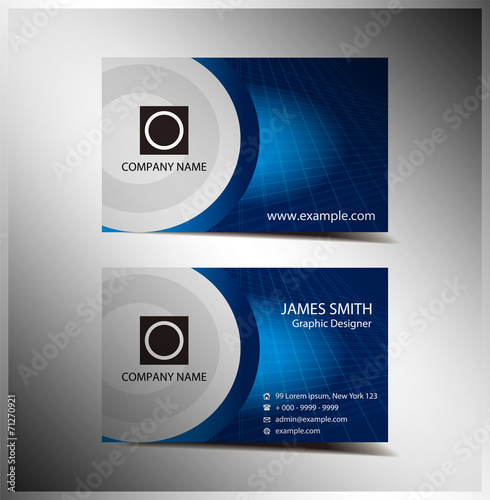 Professional and designer business card or visiting card