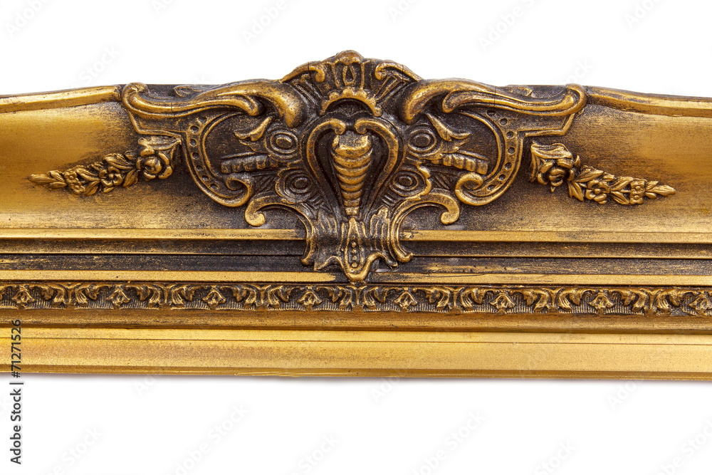 Baroque golden picture frame