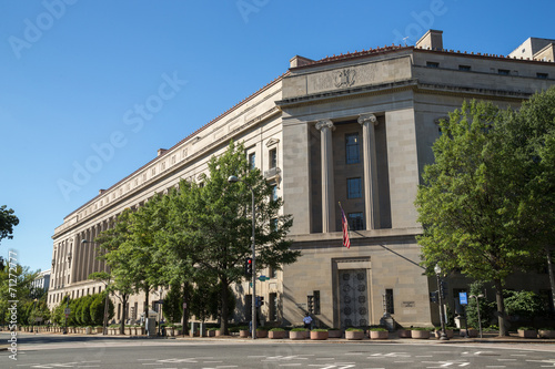 U.S. Department of Justice building in Washington D.C. photo