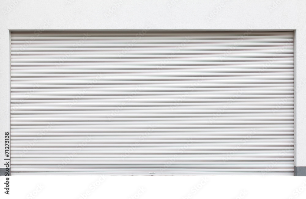background of white grunge metallic roller shutter door background of white grunge metallic roller shutter door