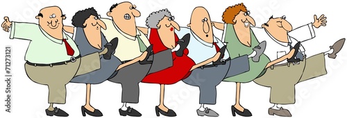 Senior citizen can-can