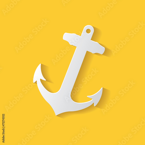 Anchor symbol,clean vector