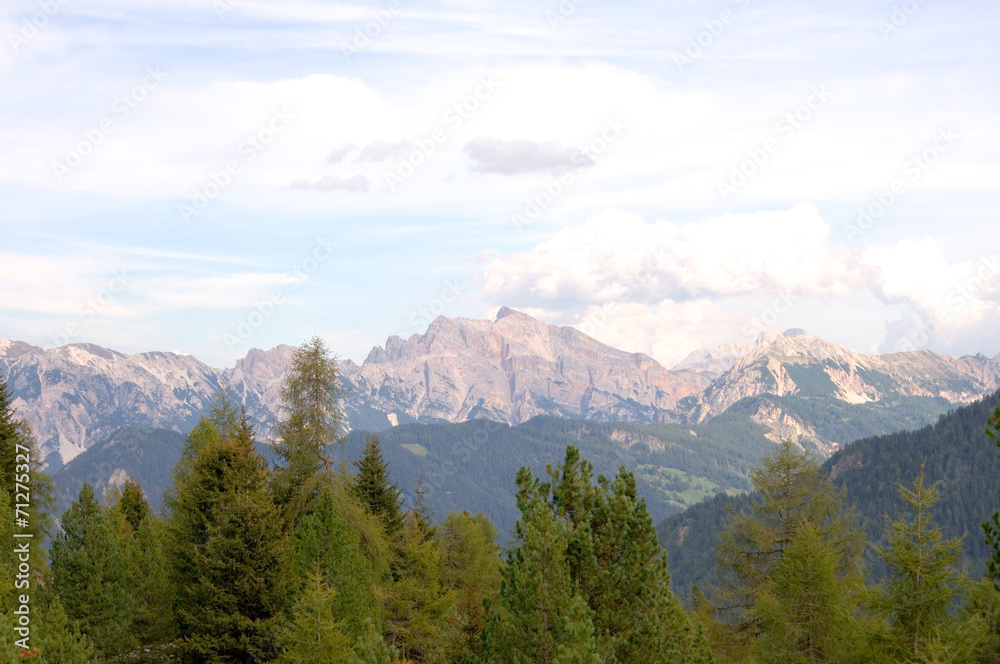 Fototapeta premium Gadertal - Dolomiten - Alpen