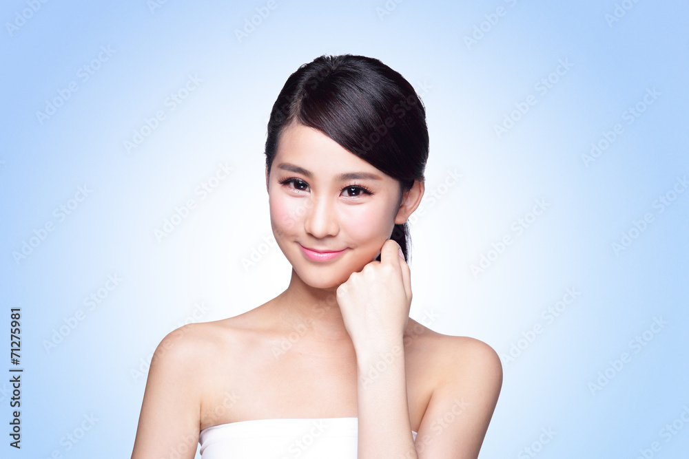beautiful Skin care woman Face
