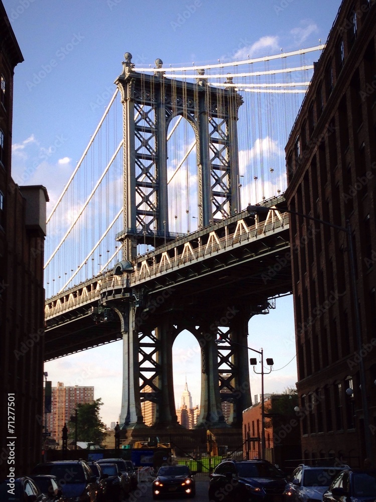 Fototapeta premium Nowy Jork Brooklyn Dumbo Manhattan Bridge