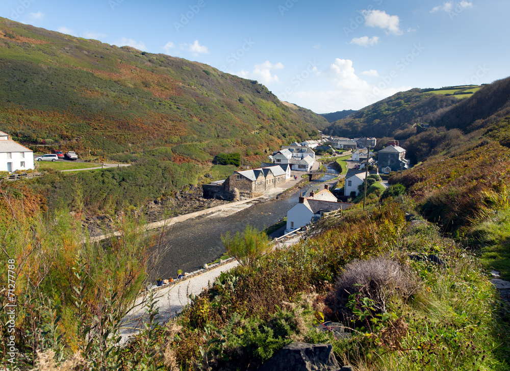 View of Boscastle North Cornwall England UK