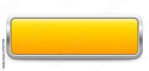 Long rectangular template - yellow metallic button