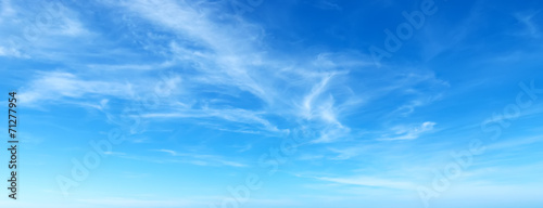 Canvas Print blue sky with clouds