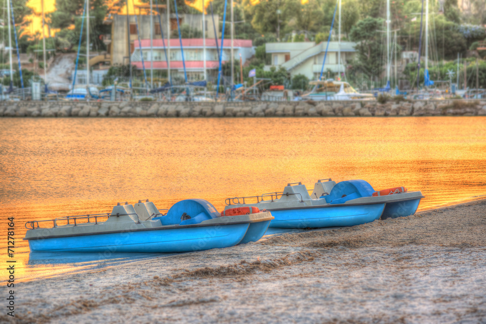 Obraz premium paddle boats