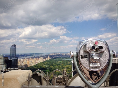 New York Central park skyline Manhattan vista