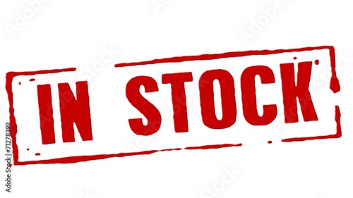 Red Rubber Stamp In Stock Transition