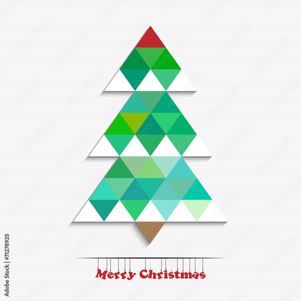 Abstract christmas tree