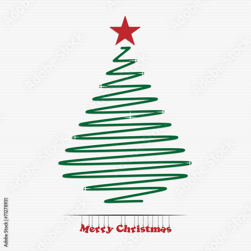 Abstract christmas tree